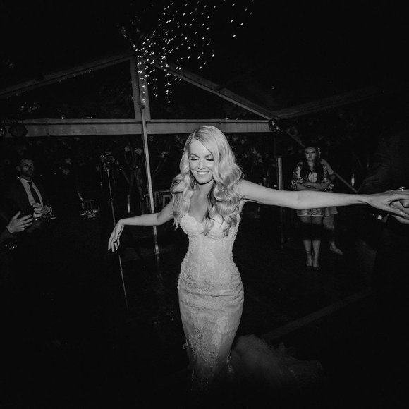 Steven Khalil Custom Crystal and Pearl Couture Dress - Picture 2 of 9